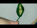 Gorgeous 3D leaf hand embroidery  |embroidery for beginners
