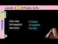 Lesson 3 - Articles A - AN in English | Complete English course