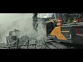 Volvo EC 250 EL demolishes buildings in the former Velamos Sobotín complex