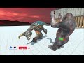 Alien Exotica vs Mutant Primates - Animal Revolt Battle Simulator