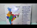 social science project working model on India states & capitals name - SST - diy easy| howtofunda