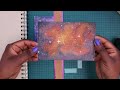 More Watercolor Galaxy Paintings in 5 Mins...30 Day Sketchbook Challenge Day 7