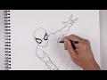 How To Draw Spider Man | YouTube Studio Sketch Tutorial