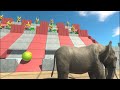 Challenge Incoming Boulders || Animal Revolt Battle Simulator