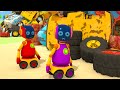 Car cartoons full episodes & street vehicles - Leo the Truck cartoon for kids.