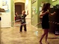 Hula hooping siblings