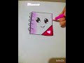 how to draw a cute Notebook very easy drawing step by step,,