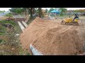 Next Level Clearing Trash And Sewer System To Gas Station Build By Bulldozer mini &Truck in Progress