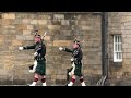 The King is back in Edinburgh. Mounting of Guard at Holyrood Palace, Scotland