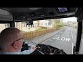 Bus Driver POV. Scania Omnicity. Live service. Into the City centre on the X62.