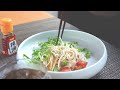 暑い日はこれ【ごまダレそうめん】たっぷり夏野菜をそえて、爽やかにいただきます！