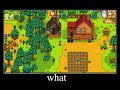 Grandpa's Ghost breaks down a tree in Stardew Valley