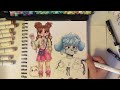 🌷How I COLOUR (my characters) using Alcohol based Markers 🌷