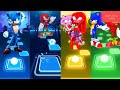 Sonic The Hedgehog Vs Knuckles Vs Amy Knuckles Vs Sonic Knuckles Tiles Hop 🎯😎
