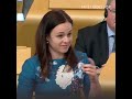 Kate Forbes MSP Speaking Scottish Gaelic in Scottish Parliament