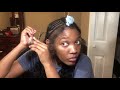 How to Middle Part Sew in on yourself (very detailed) /Blend natural hair with weave/London Tayy