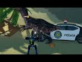 committing police brutality on innocent dinosaurs for 1 minute and 16 seconds straight