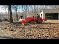 Kubota L2501 Testing out bucket hooks