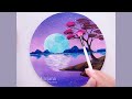 Aesthetic Painting 🎨|| Drawing Tricks & Techniques || Beautiful scenery painting