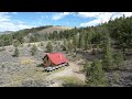 Colorado log cabin for sale. Fishing property, hunting property. Creek, borders National Forest.