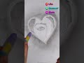how to draw a beautiful girl sketch in a heart #drawing #realstic