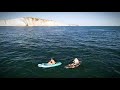Kayaks in the English Channel