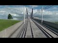 【2K60】Transport Fever 2：50km High-Speed Rail Journey | First Person Train Ride