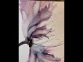 Alcohol ink abstract flower