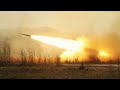US Marines Fire Six Training Rockets (RRPR) Artillery Rockets (HIMARS)