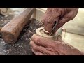 See the 70 Years Old Man Making Wood Products: Very Creative Table