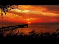 Calm Piano Music to Relax and Sleep - Amazing Evening Sky by the Sea