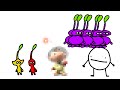 circle with a mole gets beaten up by pikmin (really, really badly animated)