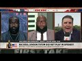 Kendrick Perkins HEATED over Jayson Tatum’s omission from Team USA’s opener?! | First Take
