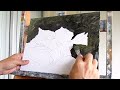 Palette Knife Oil Painting | White Flowers | Part 1