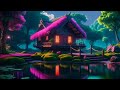 Neon Livin' Hut | Ivyvos | 52 min. | Lofi 🌙 night music and nature sounds for relaxing or study.