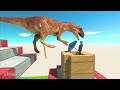 Escape from Blade Trap and Go Down the Stairs - Animal Revolt Battle Simulator