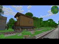 I built a TIMBER FREIGHT TRAIN in Minecraft Create Mod