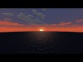 high quality minecraft sunset.mp4