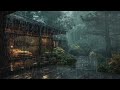 Cozy bedroom in a rainy forest ⛈️ Sounds for sleep, relaxation and concentration
