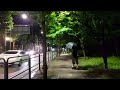 Walking with an umbrella on a rainy day, sound of rain, white noise asmr