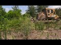 Dozer ROAD CONSTRUCTION in the forest *Removal of rocks on the FOREST road* Caterpillar Bulldozer Wo