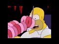 Homer Simpson eats donuts