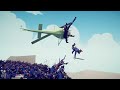 LANDING HELICOPTER vs 100x UNIT | TABS - Totally Accurate Battle Simulator