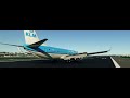 KLM Landing in Amsterdam Schiphol Airport MSFS PMDG 737-800 5120x1440 4K HDR UHD