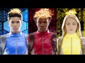 Beast Morphers Red, Blue and Yellow Morph (Simplified Split Screen)