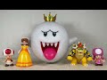 GLOW IN THE DARK! Jakks Pacific Super Mario King Boo Luigi's Mansion Action Figure Review Ghost Fun