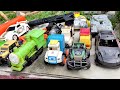 Cleaning Toy Racing Cars, Trains, Dump Trucks, Tank Trucks, Forklifts, Bulldozers, Ambulance