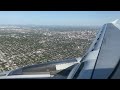 Approach and landing at San Antonio International Airport