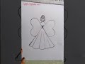 How to draw a fairy for beginners// step by step fairy drawing easy #art #drawing