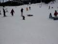 Dougie snowboarding at 2 years old